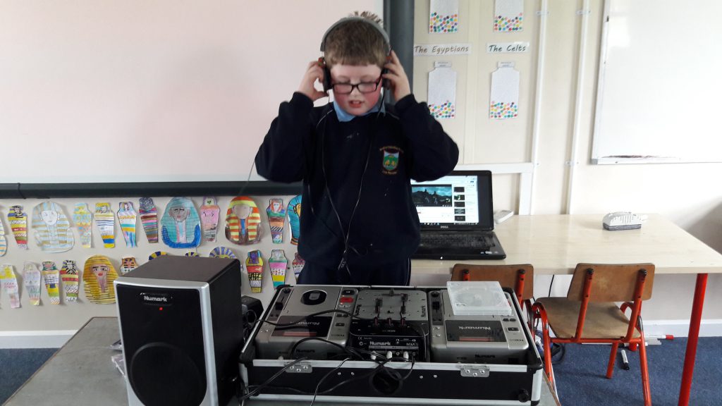DJ Jack and his decks